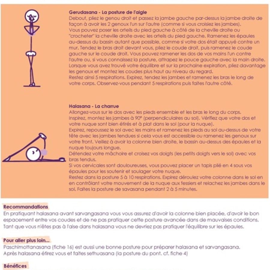 Fiche 27 – Préparation pour Savangasana