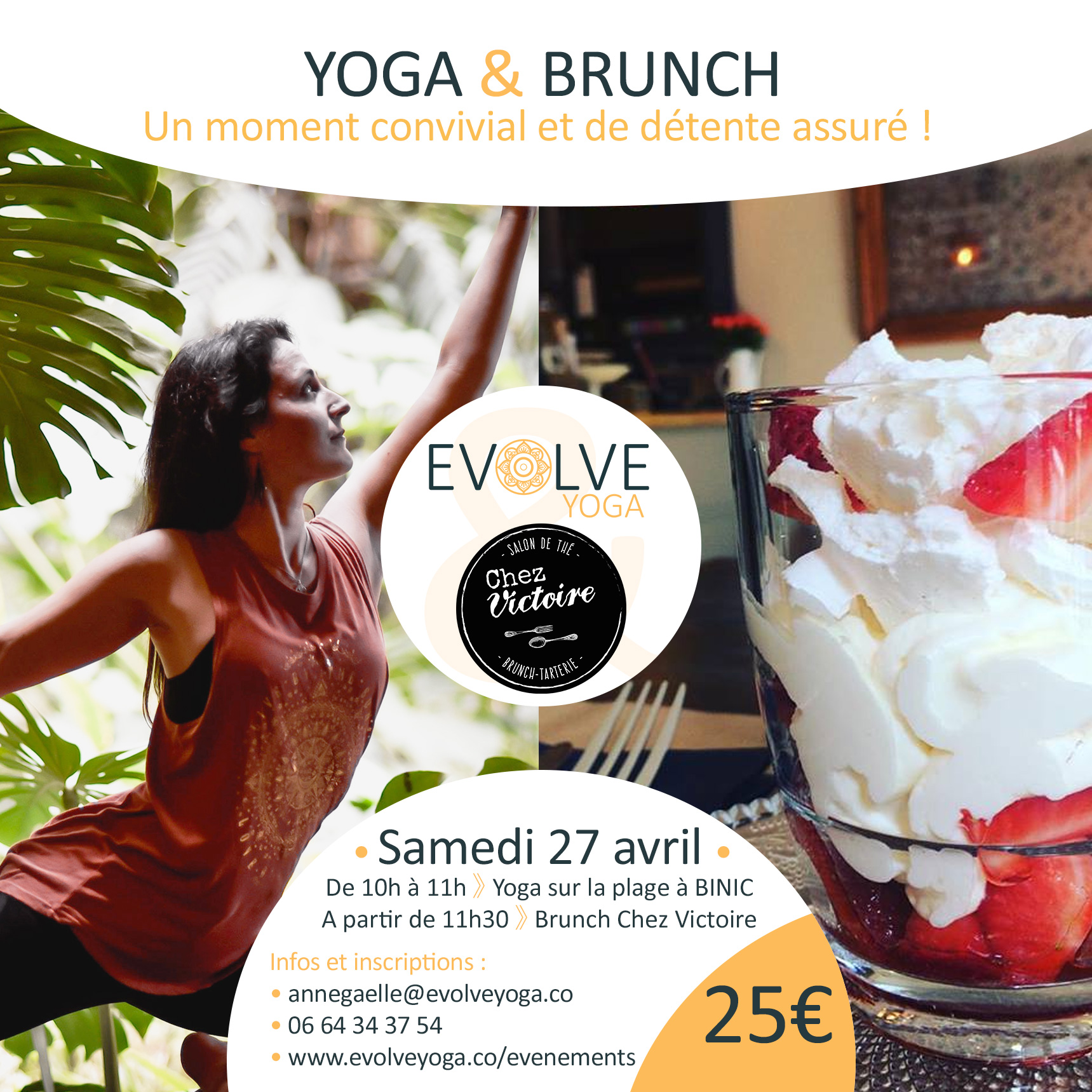 Yoga’Brunch ▲ 27 AVRIL 2019 ▽ BINIC, FRANCE